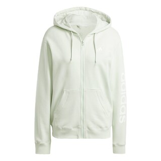 Foto 1 | Buzo Con Capucha Essentials Linear Felpa Francesa Adidas Verde Mujer