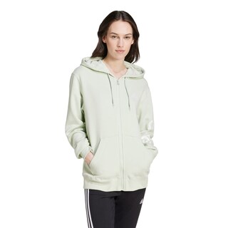 Foto 2 | Buzo Con Capucha Essentials Linear Felpa Francesa Adidas Verde Mujer