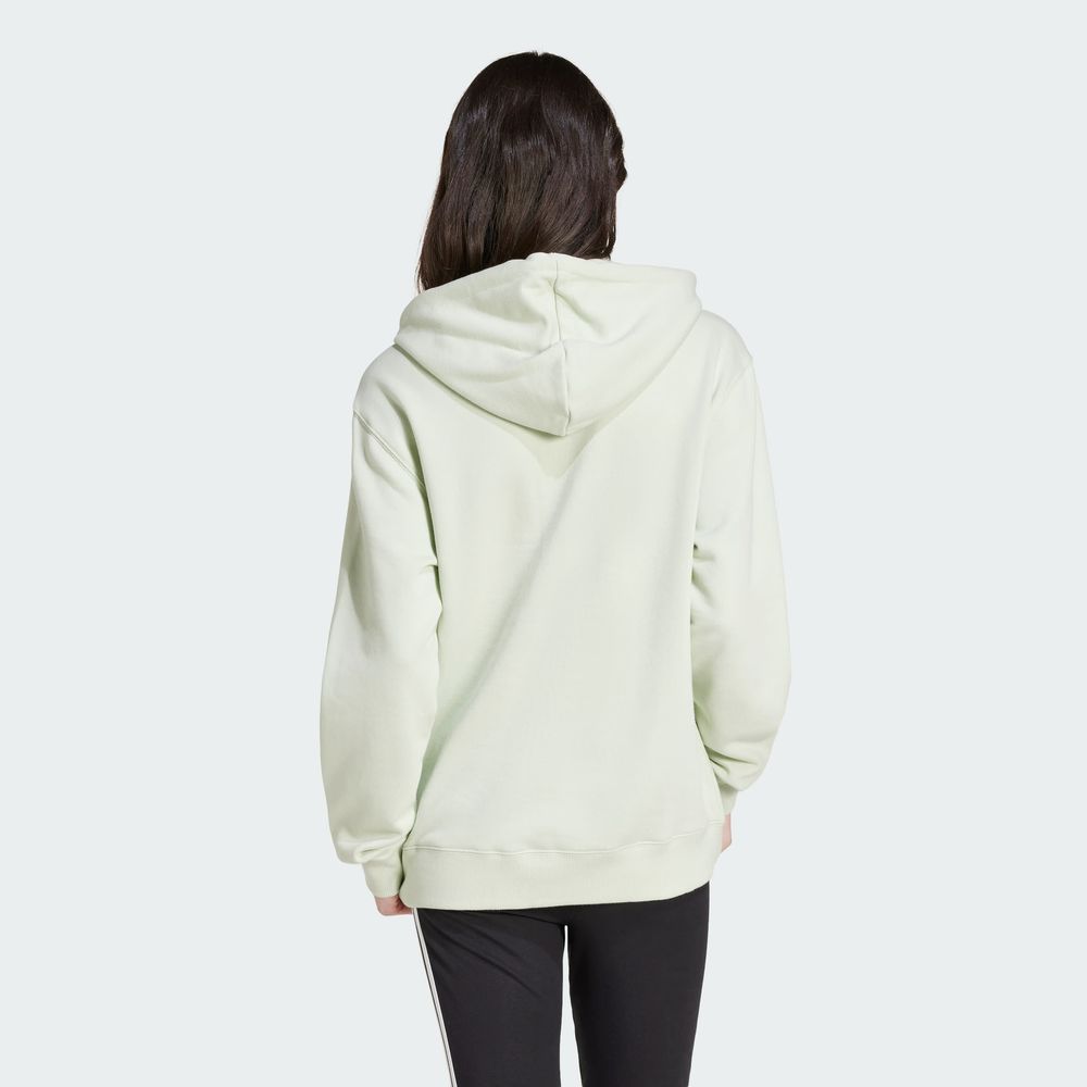 Foto 4 | Buzo Con Capucha Essentials Linear Felpa Francesa Adidas Verde Mujer
