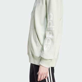 Foto 6 | Buzo Con Capucha Essentials Linear Felpa Francesa Adidas Verde Mujer
