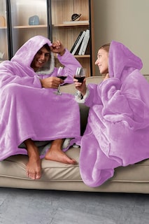 Foto 5 | Sudadera Tipo Cobija Shendy Vendy Púrpura con Capucha Afelpada