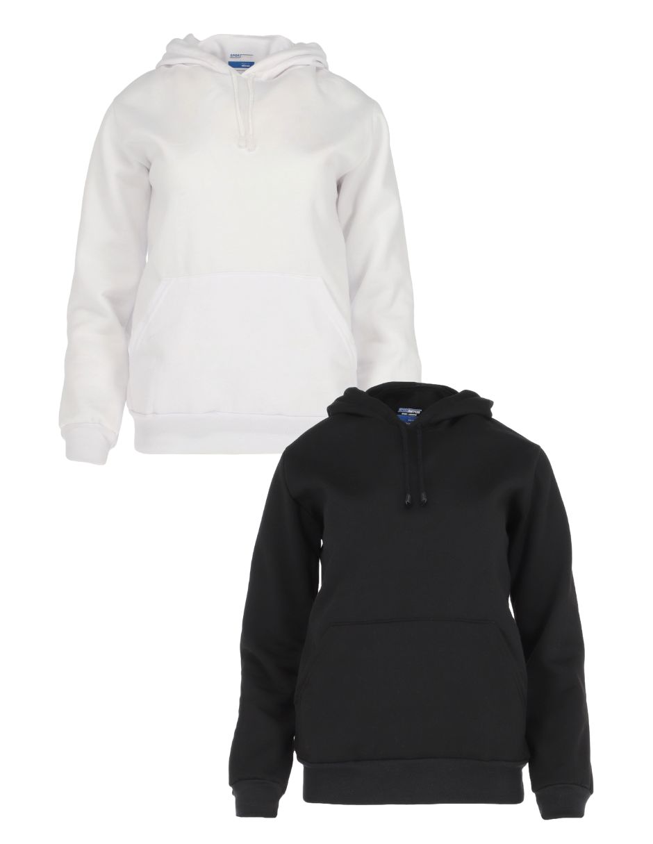 Foto 2 pulgar | Paquete de Sudaderas Chb Chili Beans Clothing Co. con Capucha  Blanco y Negro para Mujer