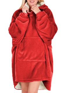 Foto 1 | Sudadera Tipo Cobija Shendy Vendy Roja con Capucha Afelpada