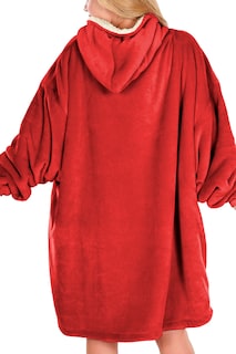 Foto 2 | Sudadera Tipo Cobija Shendy Vendy Roja con Capucha Afelpada