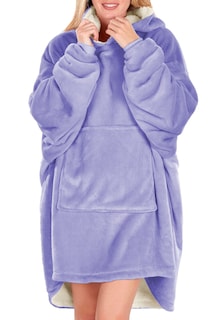 Foto 1 | Sudadera Tipo Cobija Shendy Vendy con Capucha Afelpada Azul Claro