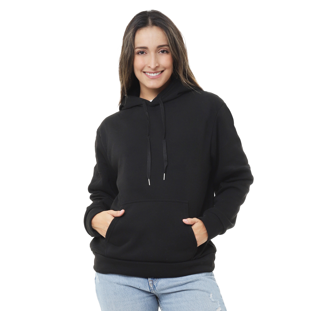 Foto 2 pulgar | Sudadera Mujer Hoodie Oxford Capucha Afelpada, Moda Casual Y Cómoda – Ideal Para Clima Frío