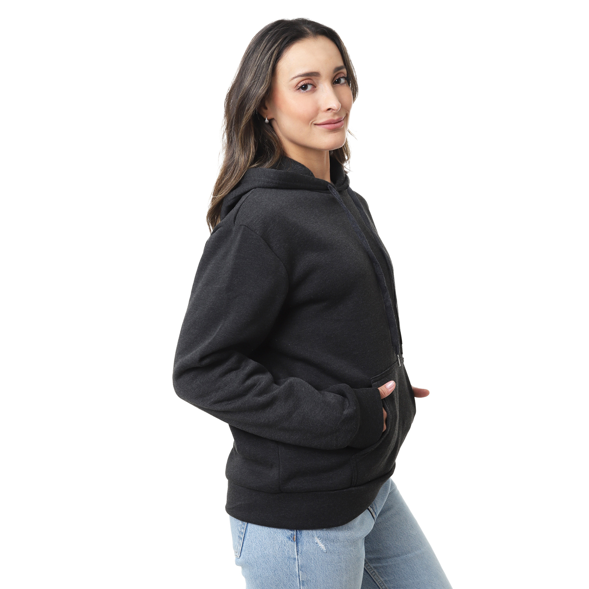 Foto 4 pulgar | Sudadera Mujer Hoodie Oxford Capucha Afelpada, Moda Casual Y Cómoda – Ideal Para Clima Frío