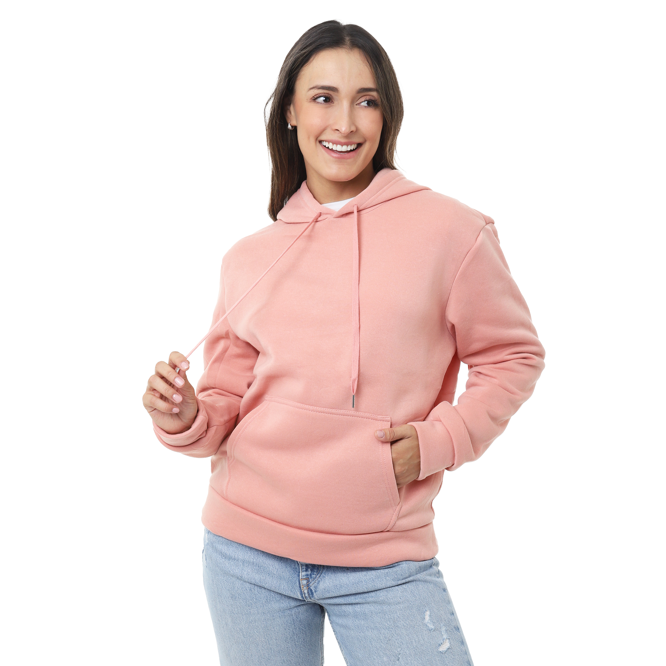 Foto 2 pulgar | Sudadera Para Mujer Hoodie Con Capucha Afelpada, Moda Casual Y Cómoda – Ideal Para Clima Frío