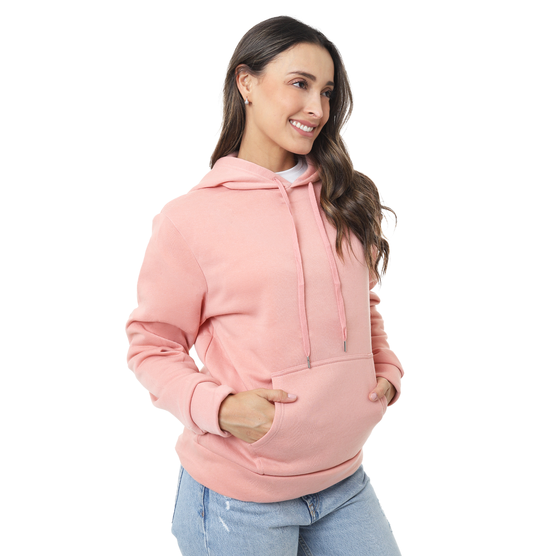 Foto 3 pulgar | Sudadera Para Mujer Hoodie Con Capucha Afelpada, Moda Casual Y Cómoda – Ideal Para Clima Frío