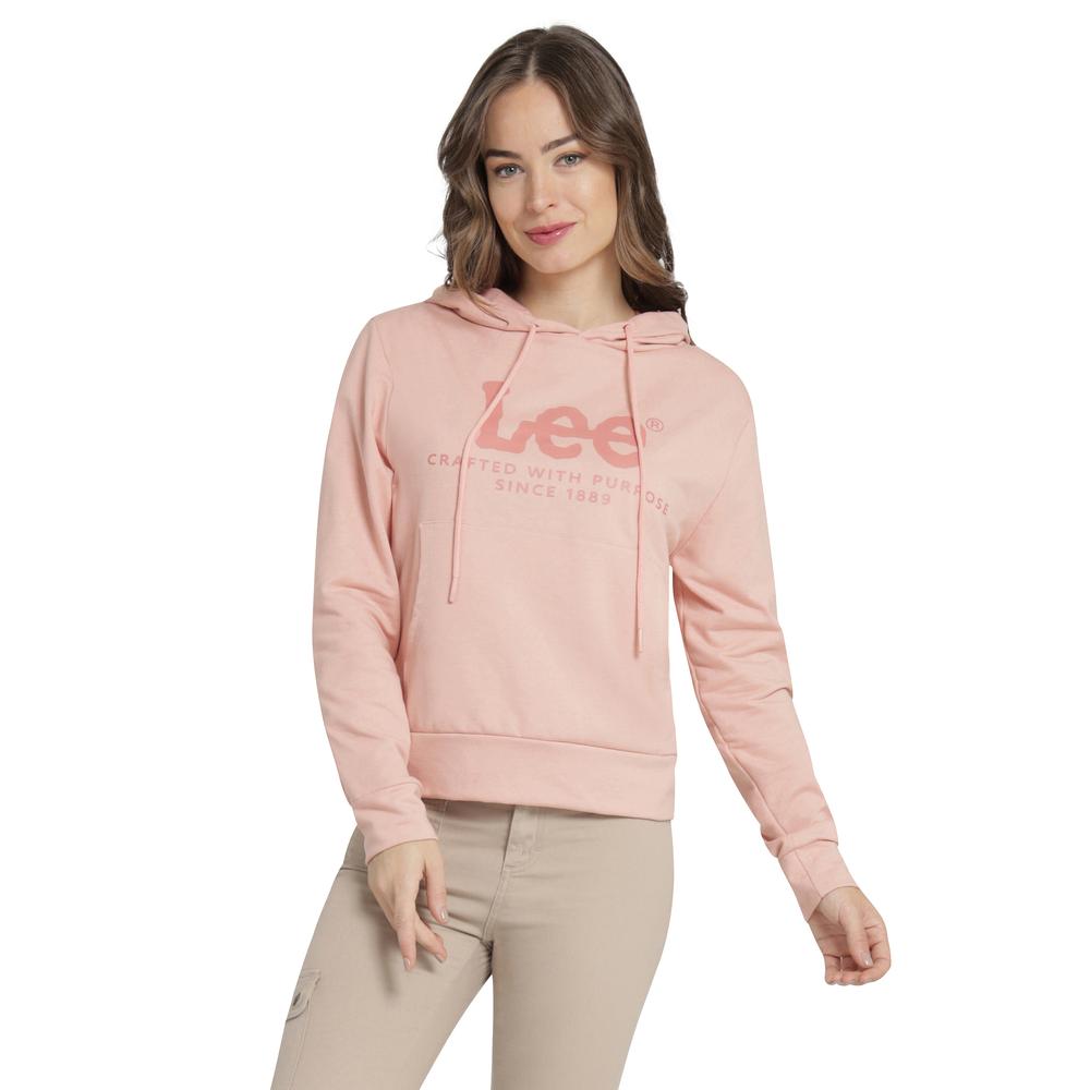 Sudadera Mujer Lee Regular Fit 280 Rosa