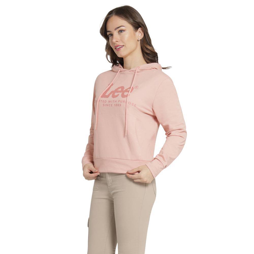 Foto 3 pulgar | Sudadera Mujer Lee Regular Fit 280 Rosa