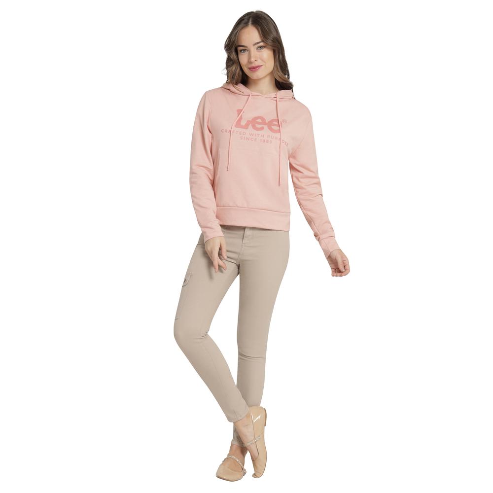 Foto 5 pulgar | Sudadera Mujer Lee Regular Fit 280 Rosa