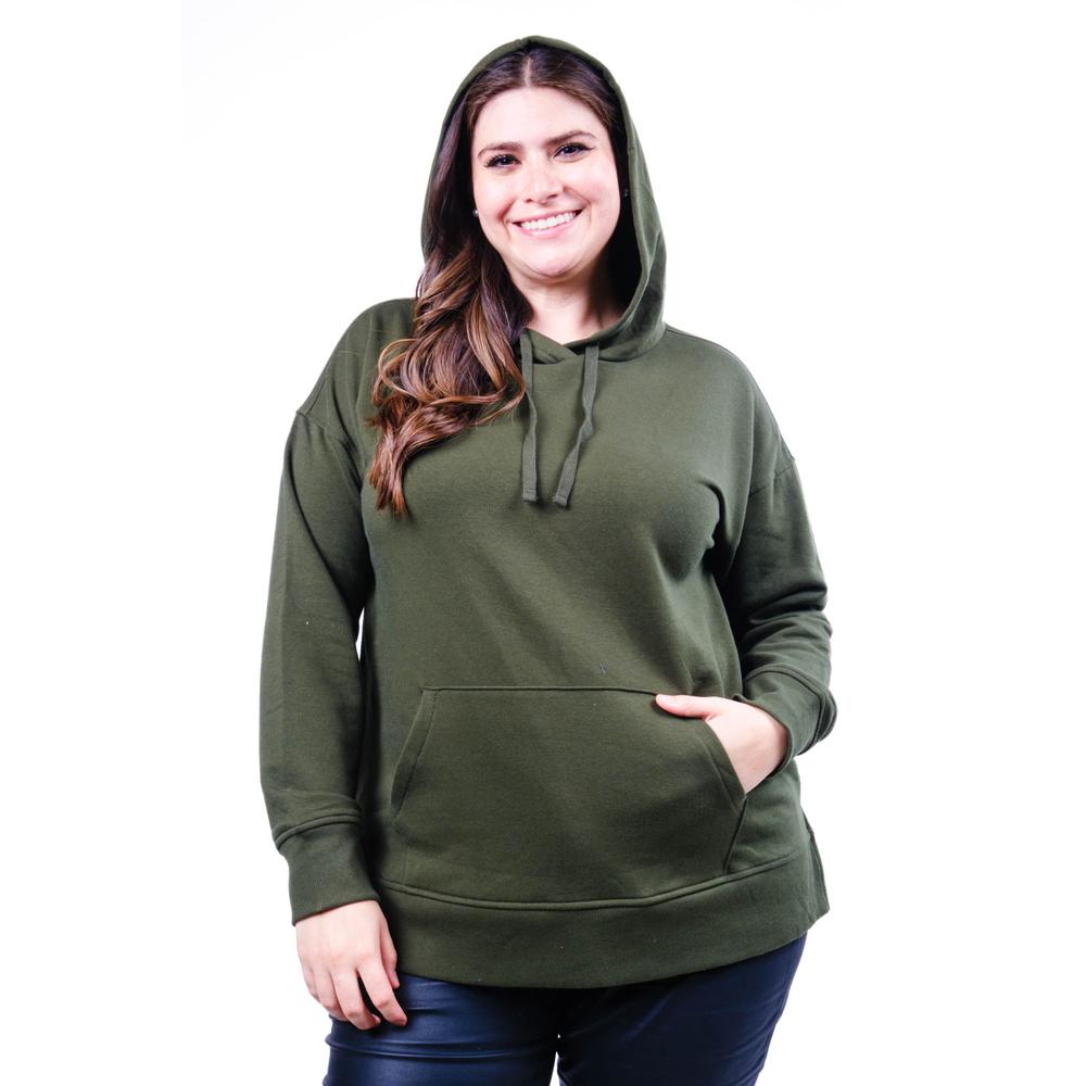 Sudadera Con Capucha Roman Fashion /tallas Extras, 1011 (verde Militar) Verde Oscuro