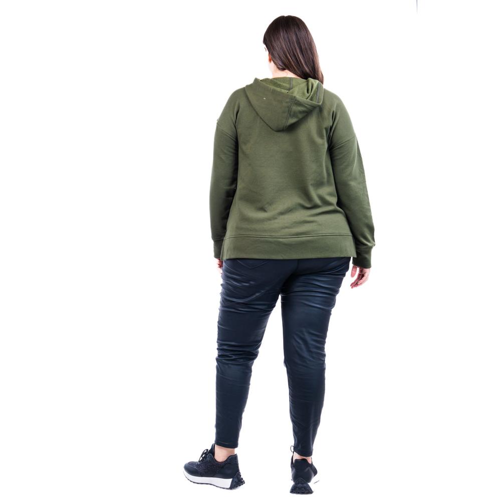 Foto 4 pulgar | Sudadera Con Capucha Roman Fashion /tallas Extras, 1011 (verde Militar) Verde Oscuro