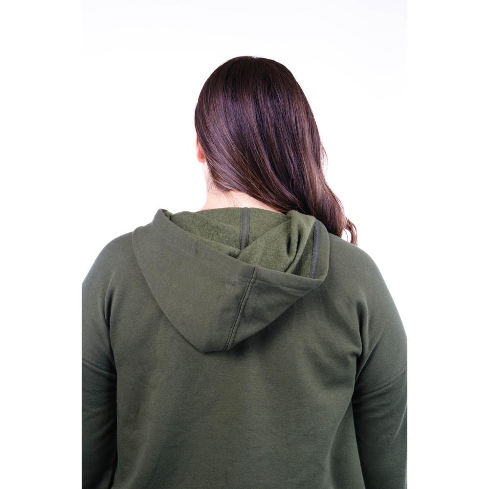 Foto 5 pulgar | Sudadera Con Capucha Roman Fashion /tallas Extras, 1011 (verde Militar) Verde Oscuro