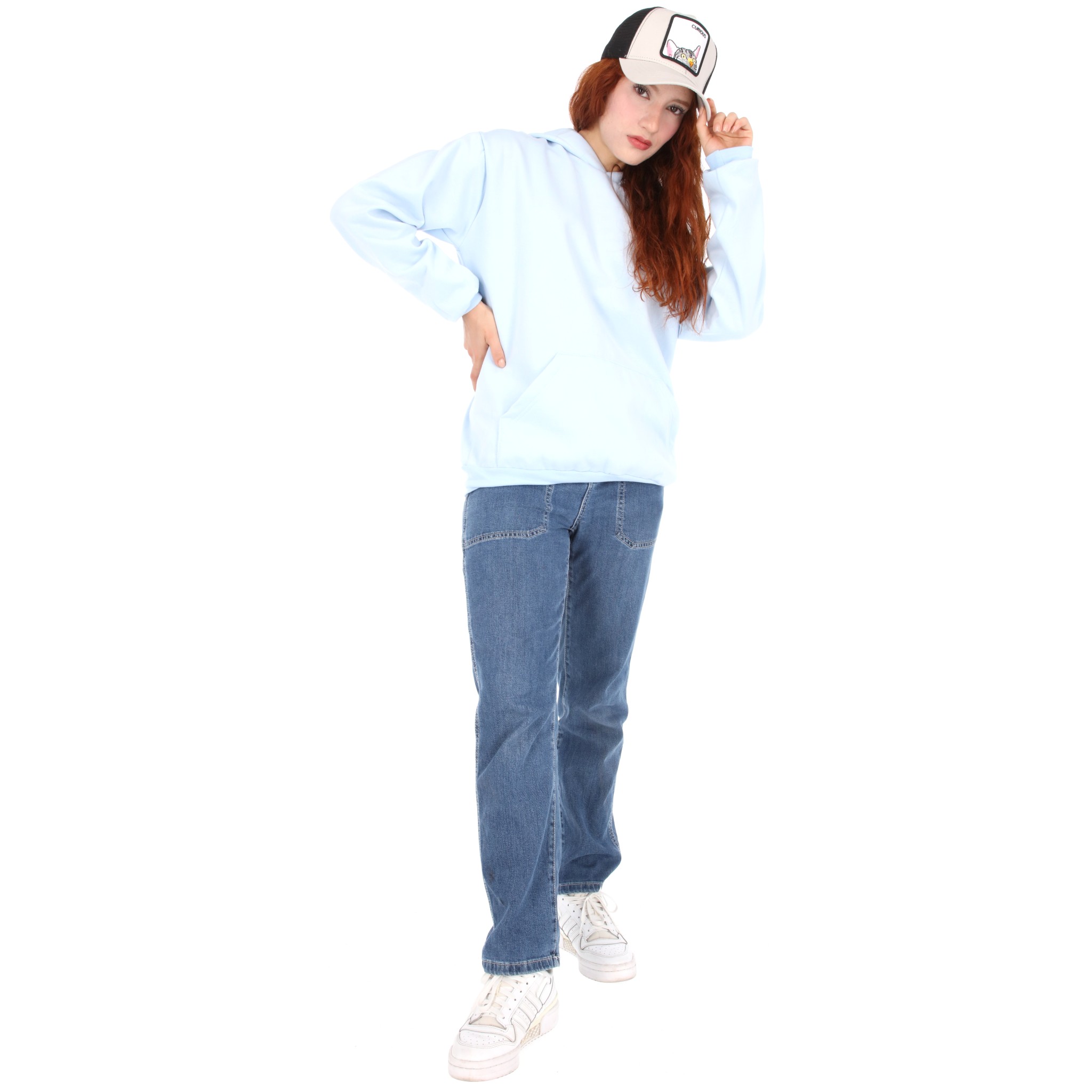 Foto 5 pulgar | Sudadera Con Capucha Color Azul Cielo Para Mujer Chb Chili Beans Clothing Co.