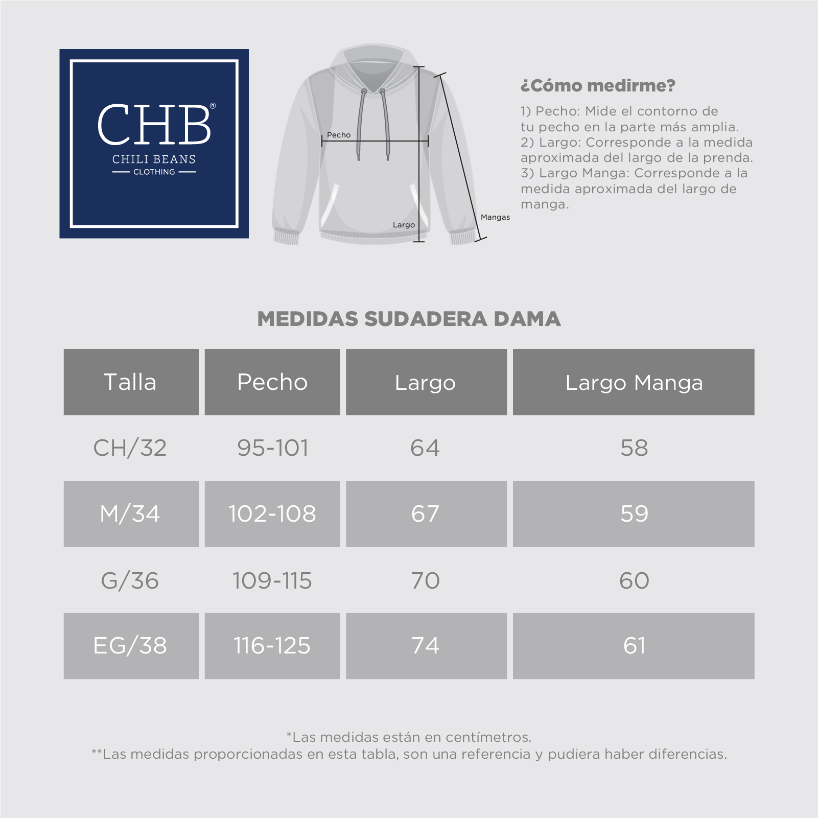 Foto 6 pulgar | Sudadera Con Capucha Color Gris Para Mujer Chb Chili Beans Clothing Co.