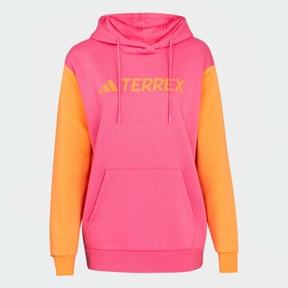 Foto 2 | Sudadera Con Gorro Terrex Multi Logo Grande Adidas Rosa Mujer