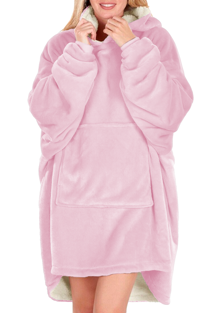 Sudadera Tipo Cobija Shendy Vendy con Capucha Afelpada Purpura para Mujer