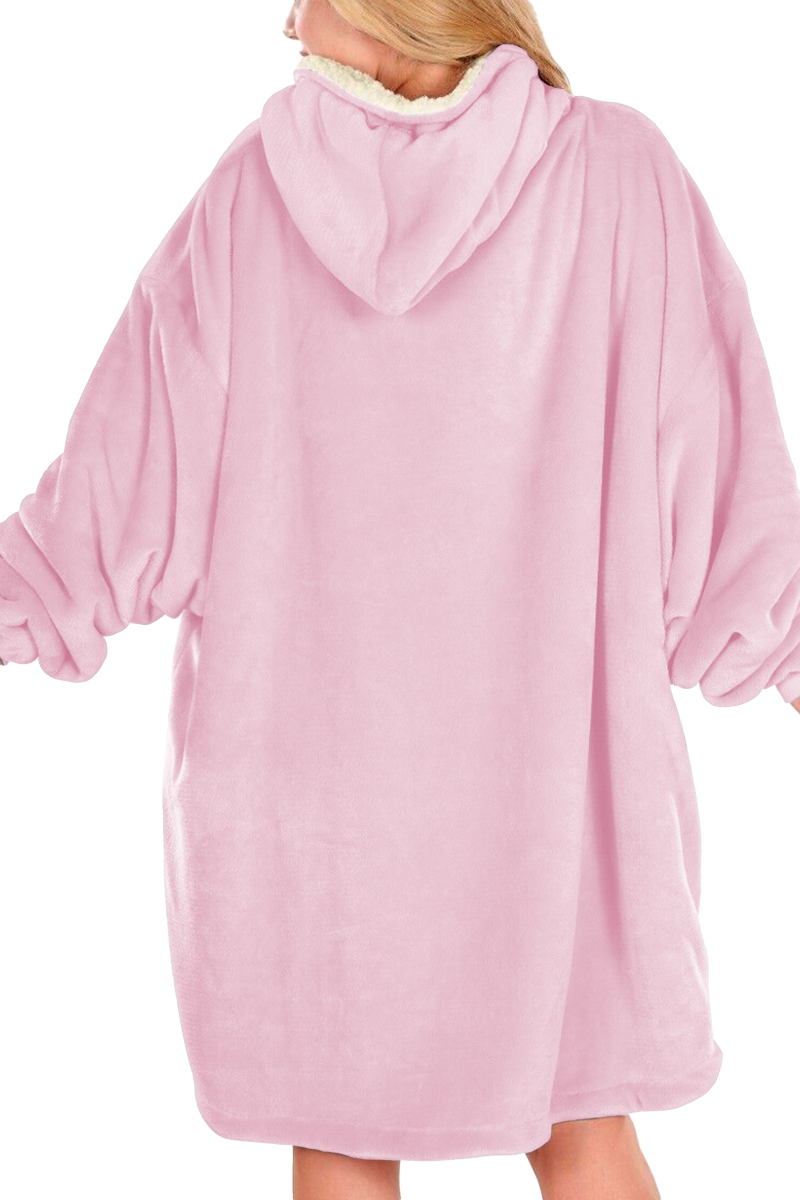 Foto 3 pulgar | Sudadera Tipo Cobija Shendy Vendy con Capucha Afelpada Purpura para Mujer
