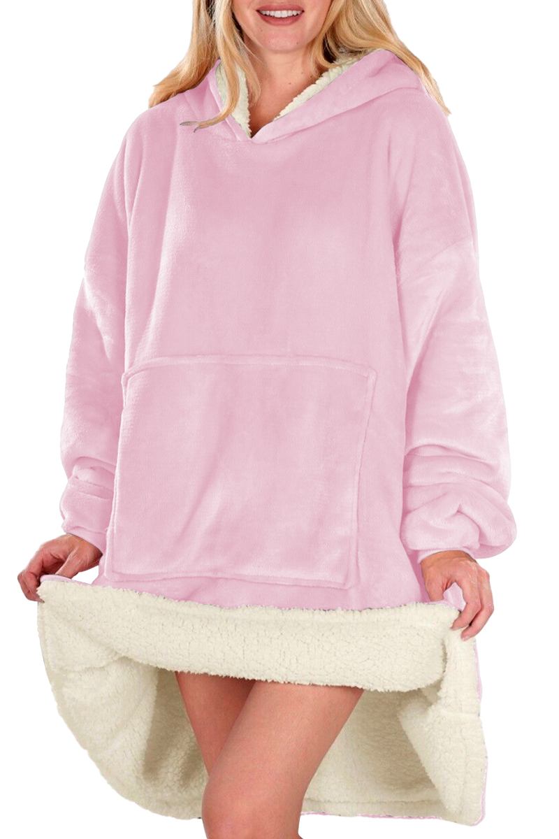 Foto 4 pulgar | Sudadera Tipo Cobija Shendy Vendy con Capucha Afelpada Purpura para Mujer