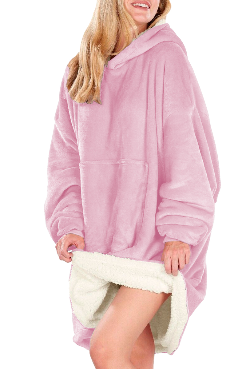 Foto 5 pulgar | Sudadera Tipo Cobija Shendy Vendy con Capucha Afelpada Purpura para Mujer