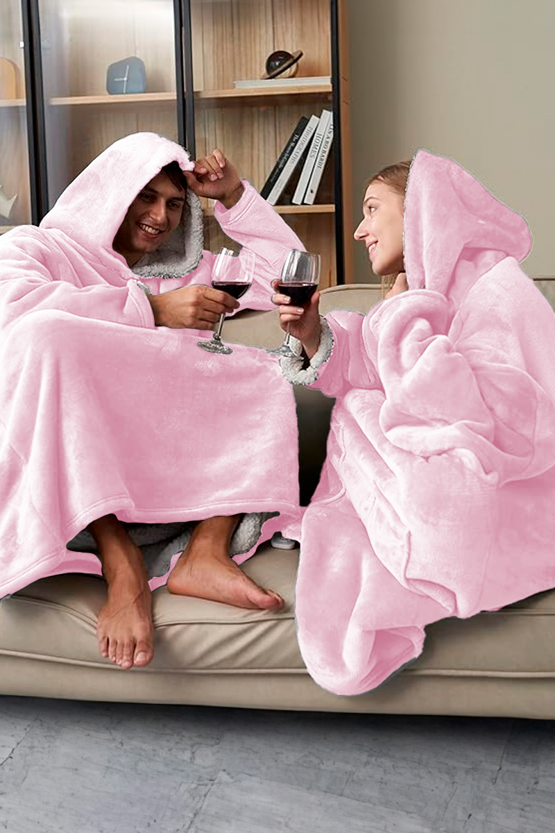 Foto 6 pulgar | Sudadera Tipo Cobija Shendy Vendy con Capucha Afelpada Purpura para Mujer