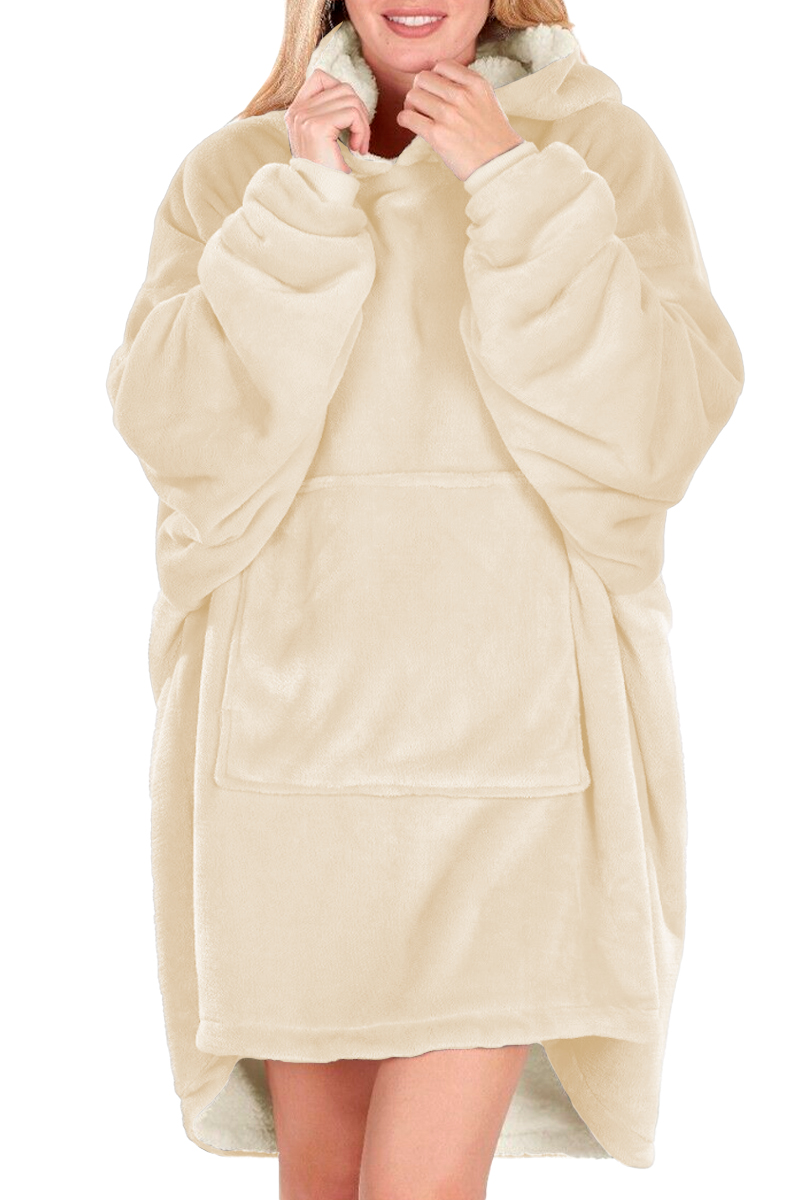 Sudadera Tipo Cobija Shendy Vendy con Capucha Afelpada Púrpura