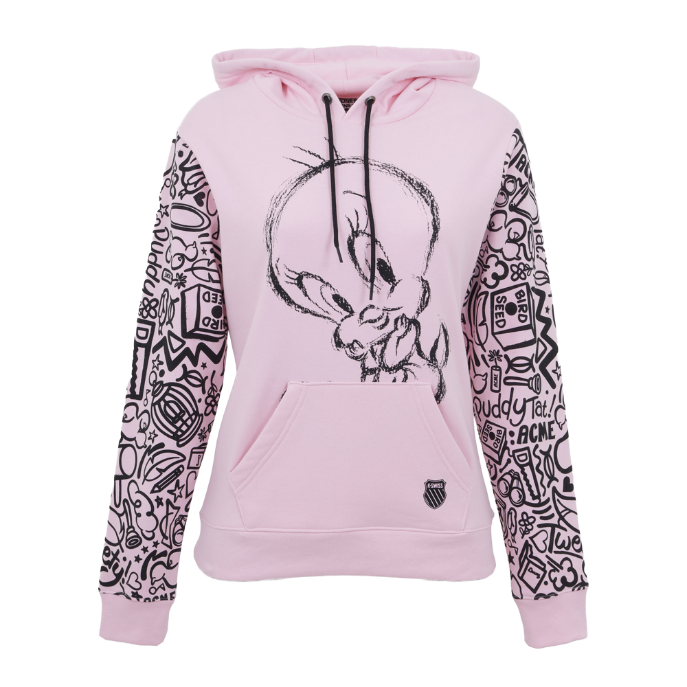 Foto 2 pulgar | Sudadera K-swiss Tweety Sketch Para Dama Color Rosa