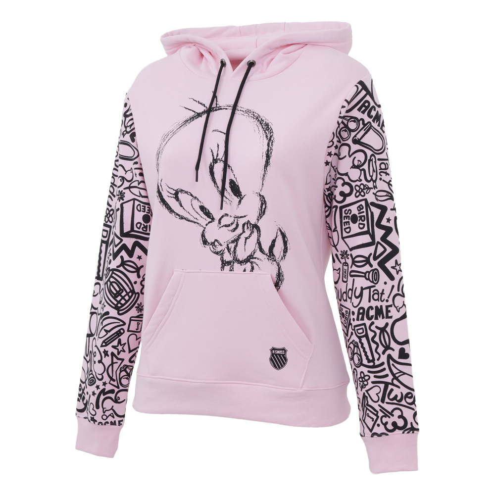 Foto 3 pulgar | Sudadera K-swiss Tweety Sketch Para Dama Color Rosa