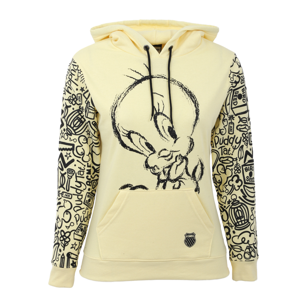 Foto 1 | Sudadera K-swiss Tweety Sketch Para Dama Color Amarillo