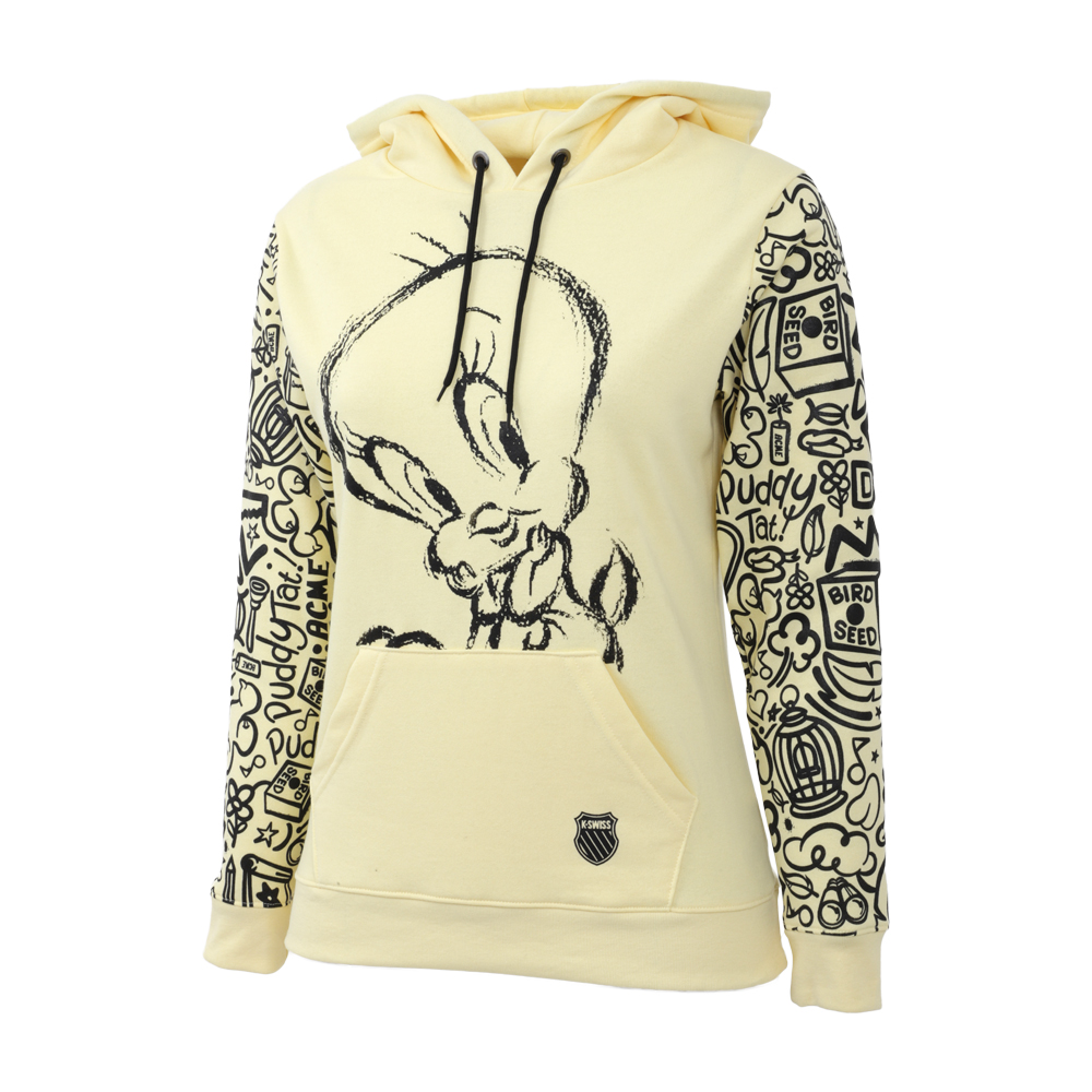 Foto 2 | Sudadera K-swiss Tweety Sketch Para Dama Color Amarillo