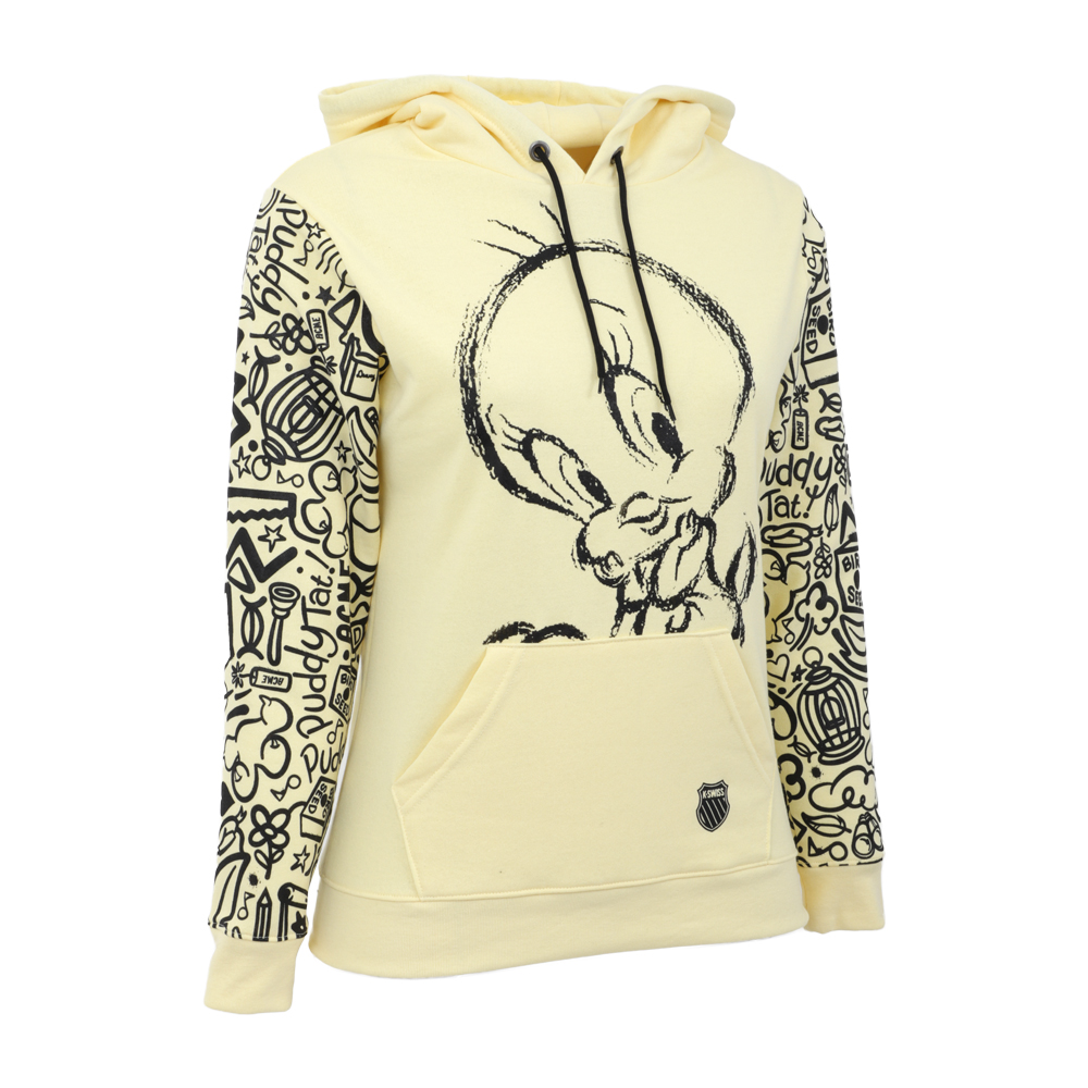 Foto 3 | Sudadera K-swiss Tweety Sketch Para Dama Color Amarillo