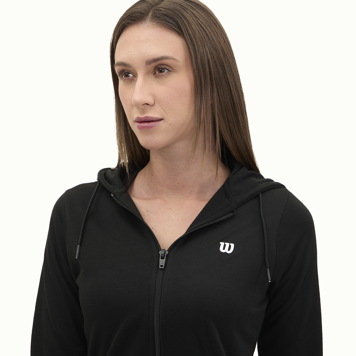 Foto 4 pulgar | Sudadera Wilson Con Cierre French Terry Para Mujer