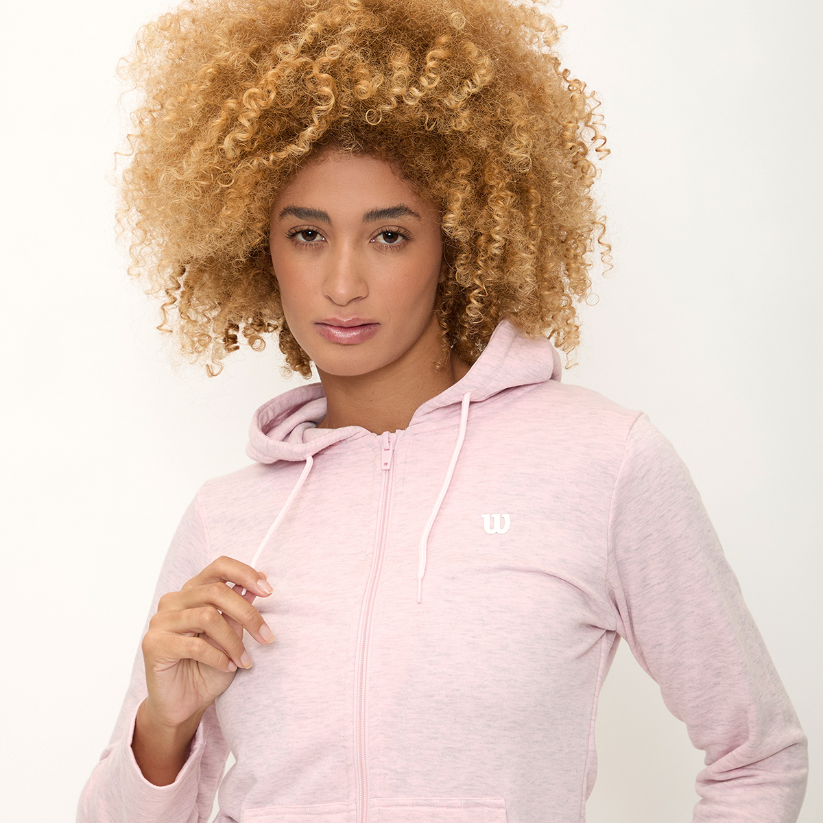 Foto 3 pulgar | Sudadera Wilson Con Cierre French Terry Para Mujer