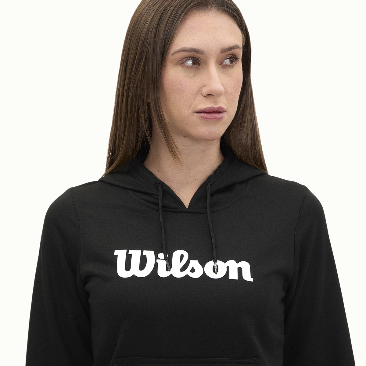 Foto 4 pulgar | Sudadera Estampada Wilson Con Gorro French Terry Para Mujer