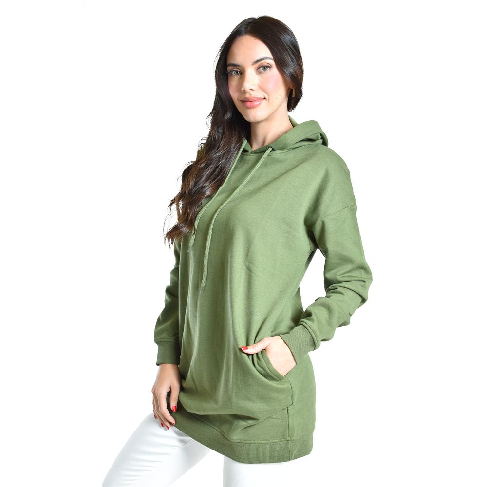 Foto 2 | Sudadera Larga con Capucha Roman Fashion Juvenil Verde