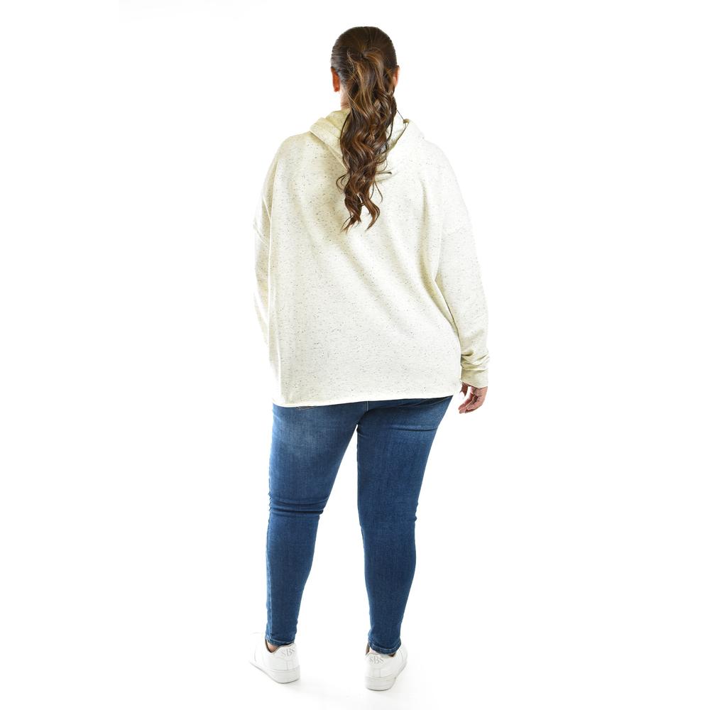 Foto 4 pulgar | Sudadera Efecto Jaspeado Roman Fashion /tallas Extras, 654 (beige) Beige