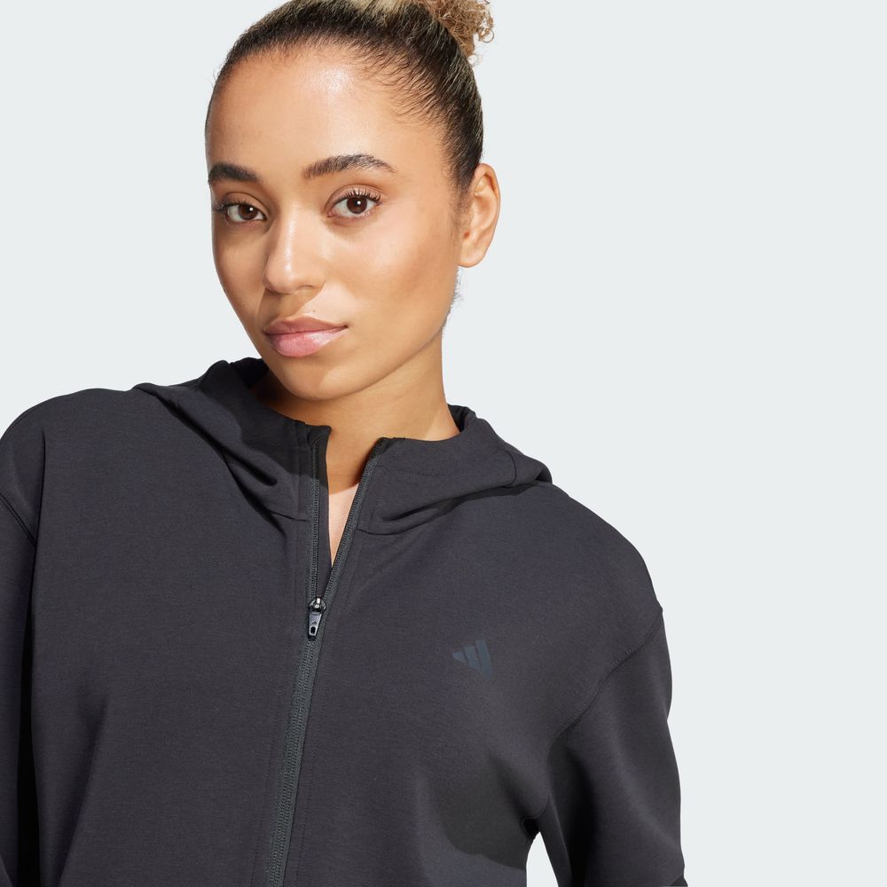 Foto 9 pulgar | Sudadera Adidas D4t Fz Hoodie para Mujer