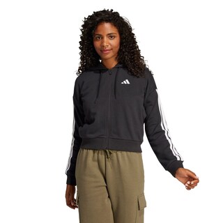 Foto 2 | Sudadera Adidas W 3s Ft Fz Hd Negra para Mujer