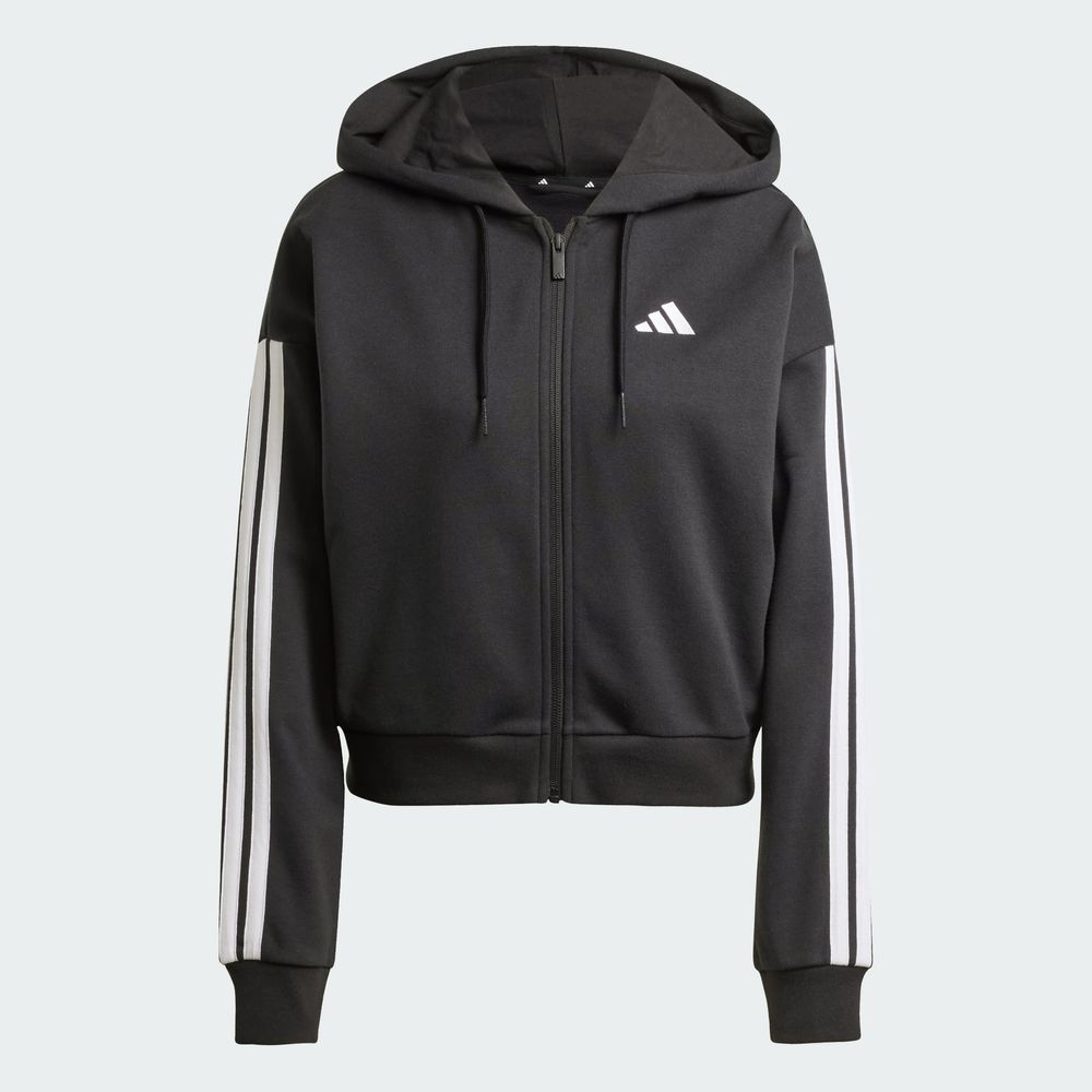 Foto 4 pulgar | Sudadera Adidas  W 3s Ft Fz Hd Negra para Mujer