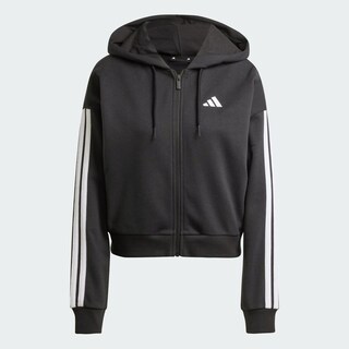 Foto 3 | Sudadera Adidas W 3s Ft Fz Hd Negra para Mujer