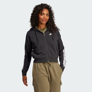 Foto 5 | Sudadera Adidas W 3s Ft Fz Hd Negra para Mujer