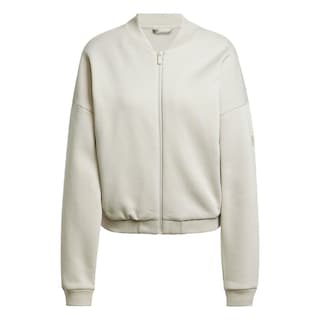 Foto 1 | Sudadera Adidas W Sl+ Fl Bomber Gris para Mujer