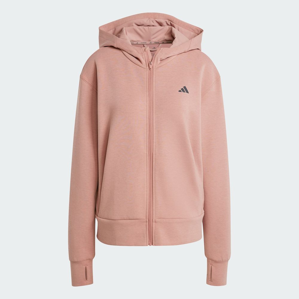 Foto 3 | Hoodie Adidas Rosa D4T FZ para Mujer
