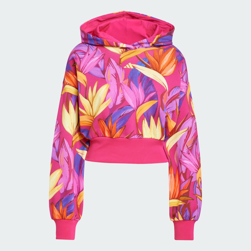 Foto 4 pulgar | Farm Hoodie Adidas Rosa Mujer