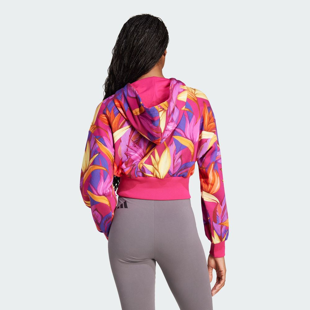 Foto 5 pulgar | Farm Hoodie Adidas Rosa Mujer