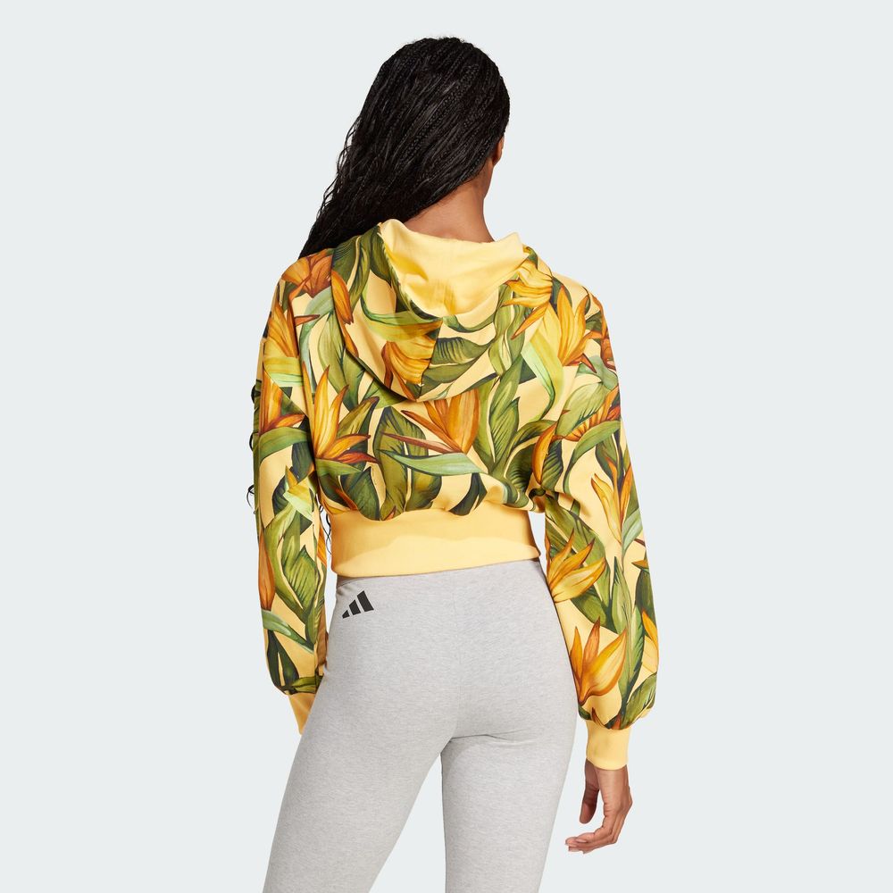 Foto 5 pulgar | Farm Hoodie Adidas Amarillo Mujer