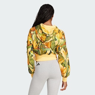 Foto 4 | Farm Hoodie Adidas Amarillo Mujer