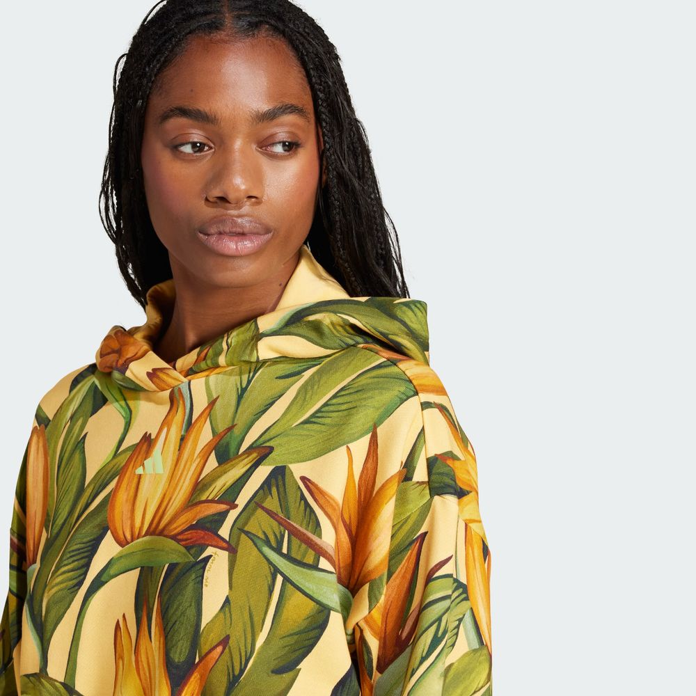 Foto 7 | Farm Hoodie Adidas Amarillo Mujer